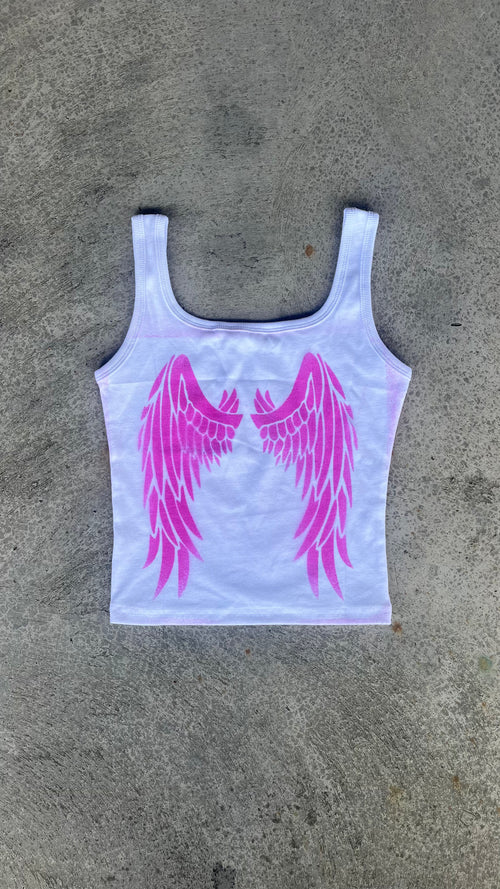 Angel Tank with Rhinestones